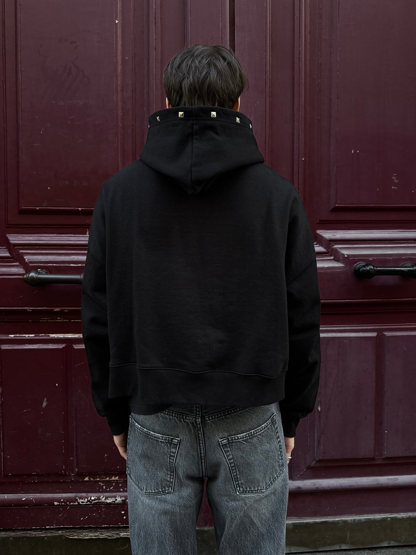 STUDDED SKULL HOODIE