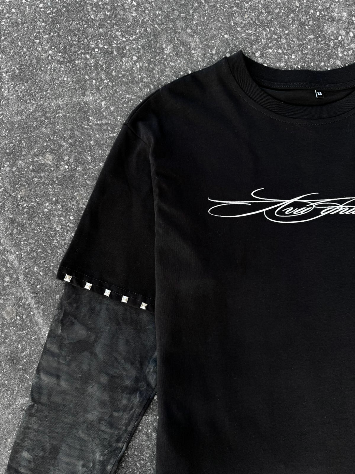 STUDDED DOUBLE_LAYERED LONGSLEEVE