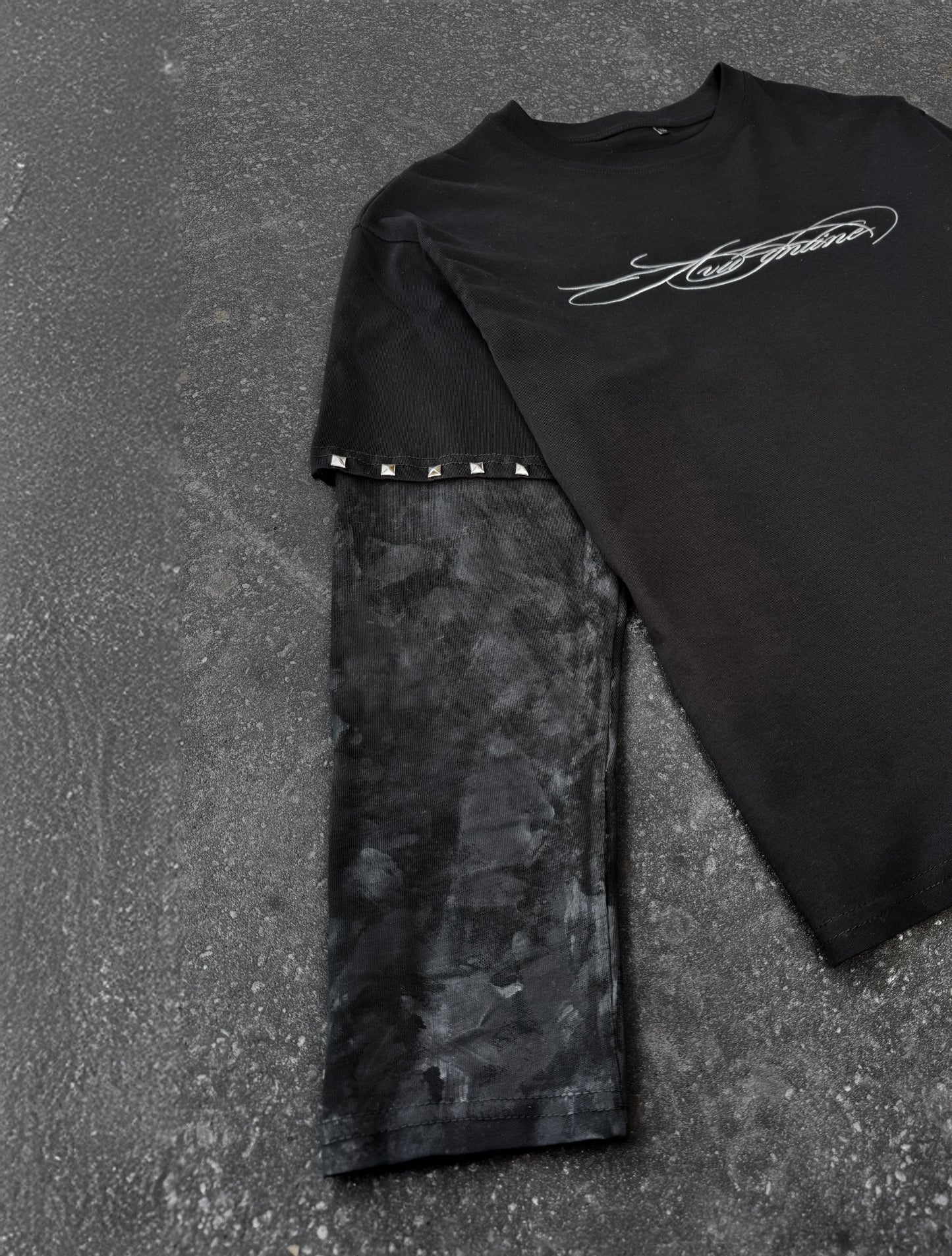 STUDDED DOUBLE_LAYERED LONGSLEEVE