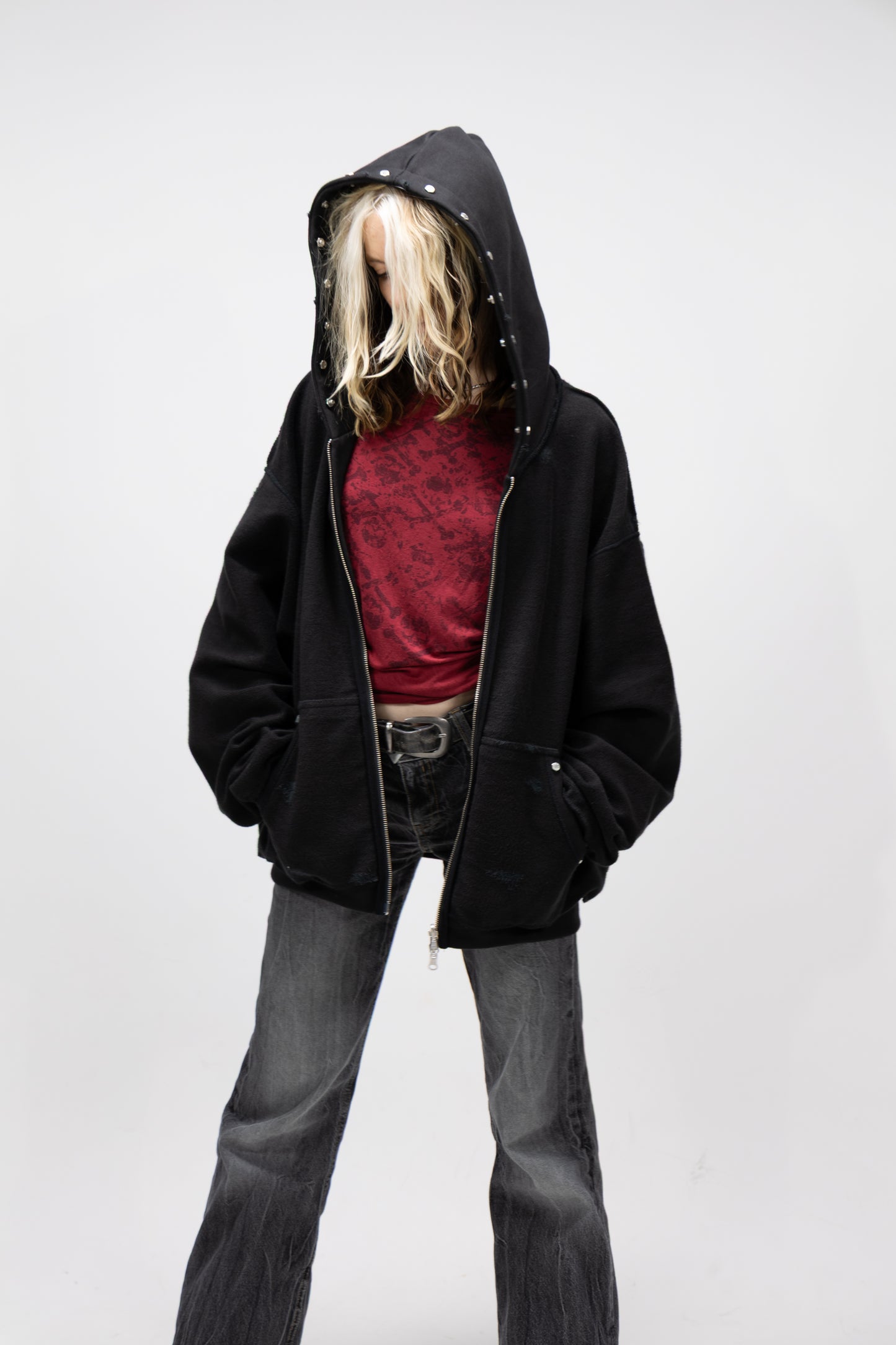 SCREWED UP ZIPHOODIE [REVERSIBLE]