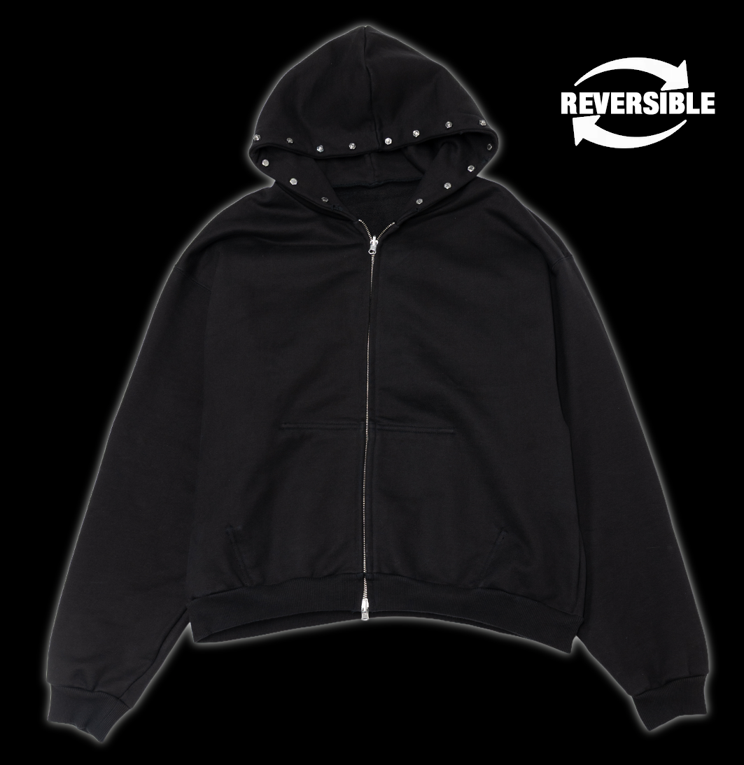 SCREWED UP ZIPHOODIE [REVERSIBLE]