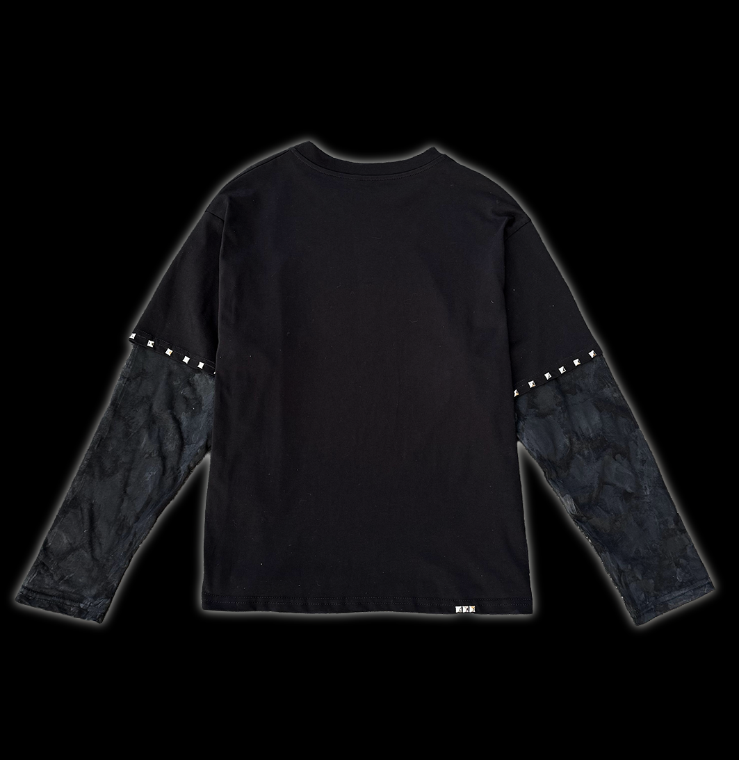 STUDDED DOUBLE_LAYERED LONGSLEEVE