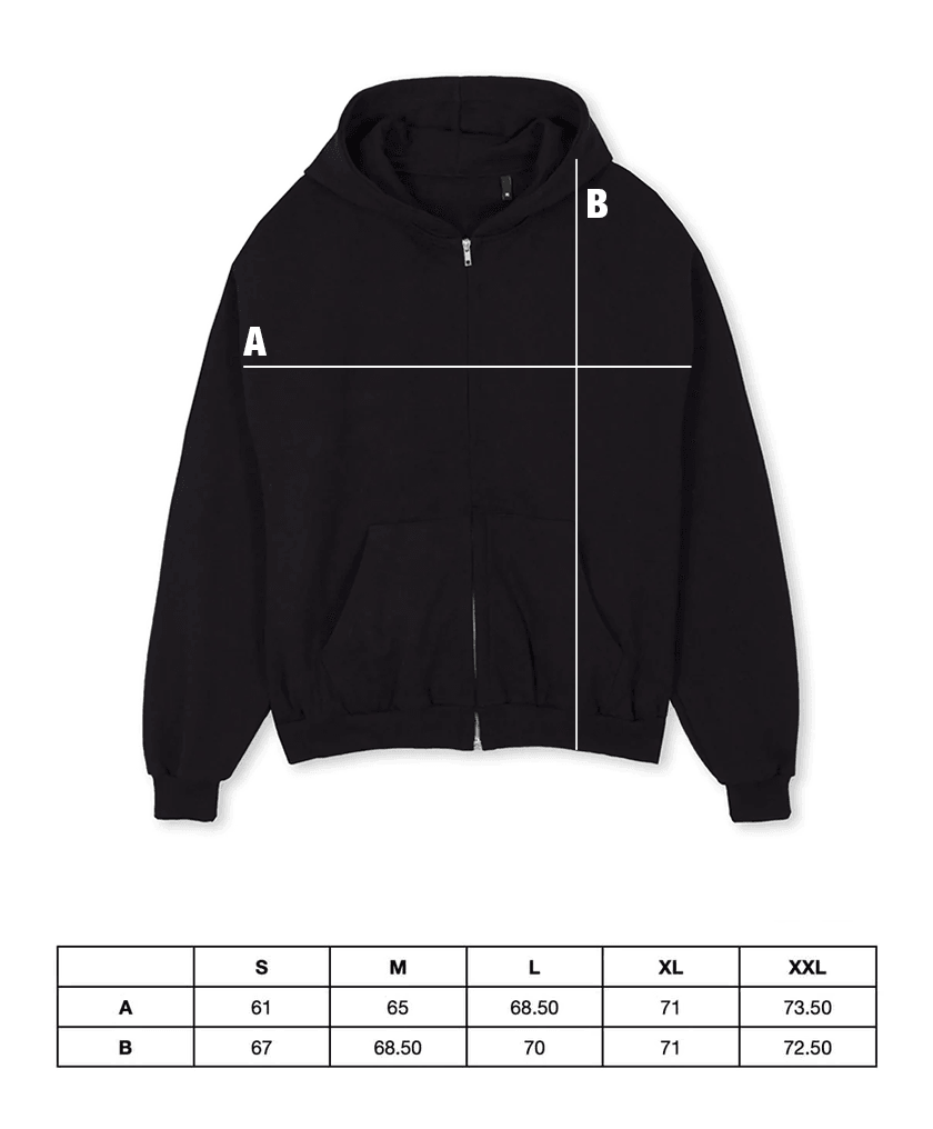 GV OVERSIZED ZIP HOODIE - AVW*